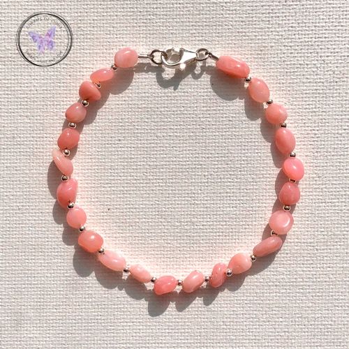 Pink Opal Nugget Bracelet